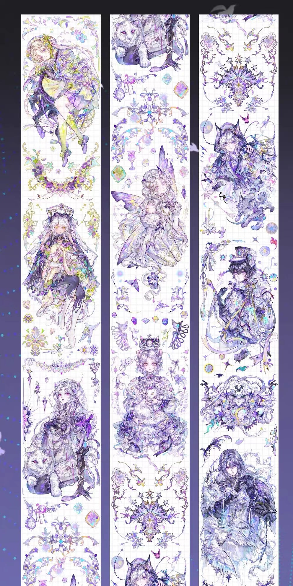 Character PET Tape Stickers for Journaling,Scrapbooking,DIY