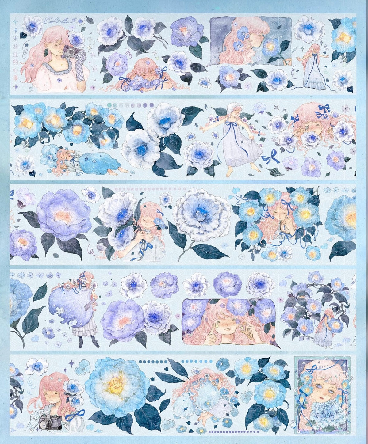Character PET Tape Stickers for Journaling,Scrapbooking,DIY