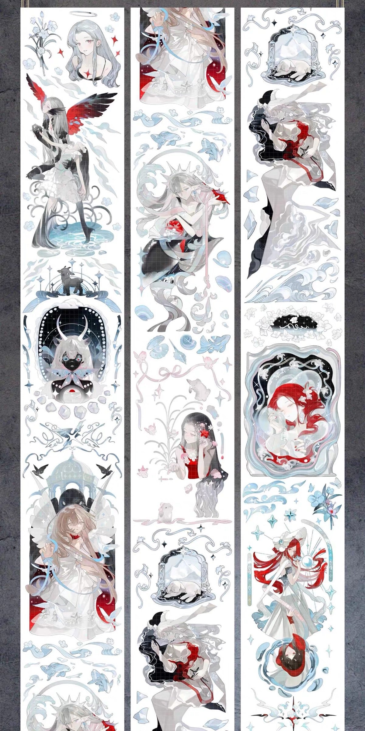 Character PET Tape Stickers for Journaling,Scrapbooking,DIY