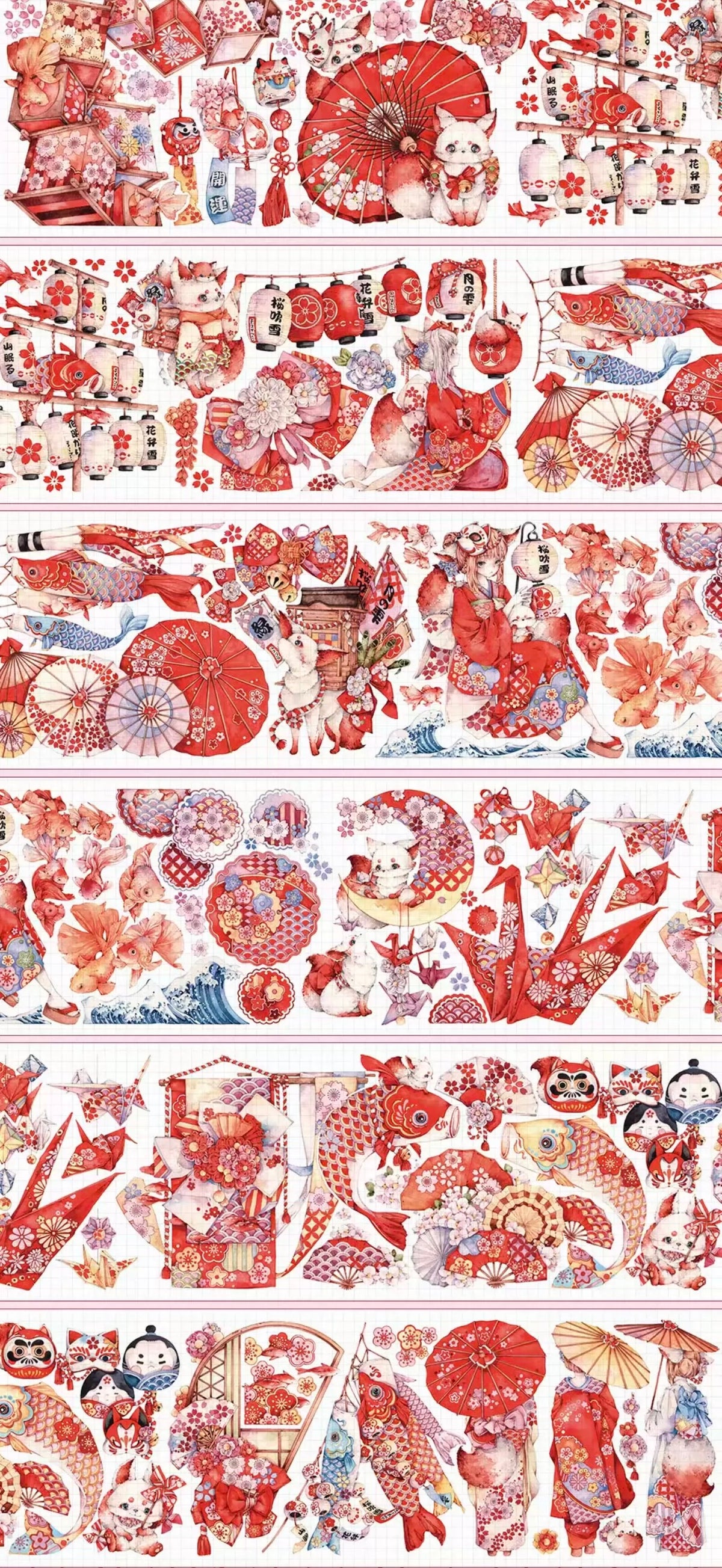 Character PET Tape Stickers for Journaling,Scrapbooking,DIY