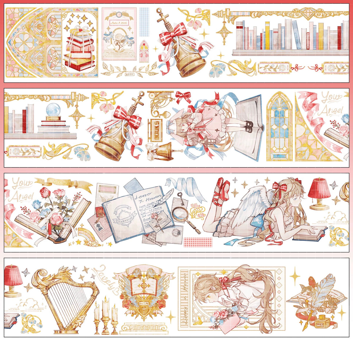 Character PET Tape Stickers for Journaling,Scrapbooking,DIY