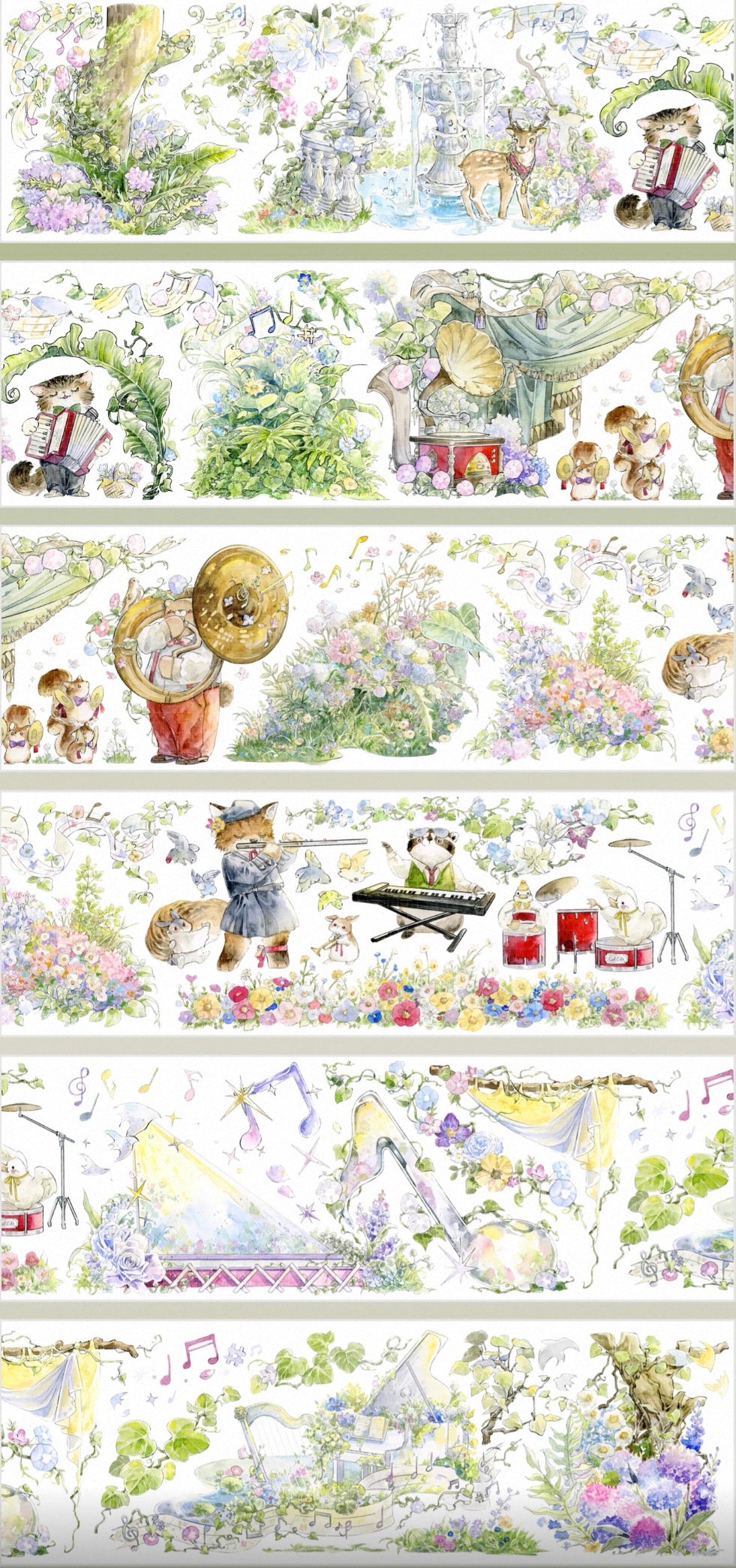 Animal and food PET Tape Stickers for Journaling,Scrapbooking,DIY