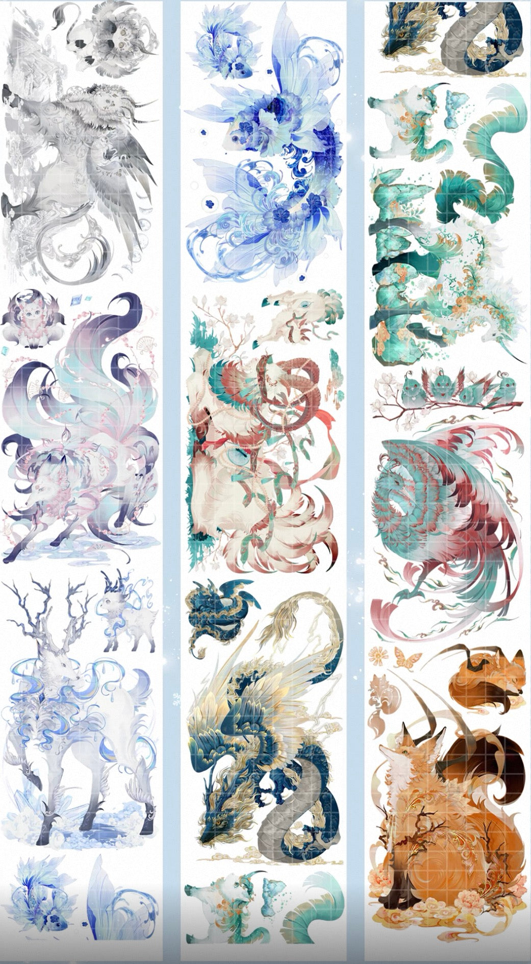 Animal and food PET Tape Stickers for Journaling,Scrapbooking,DIY