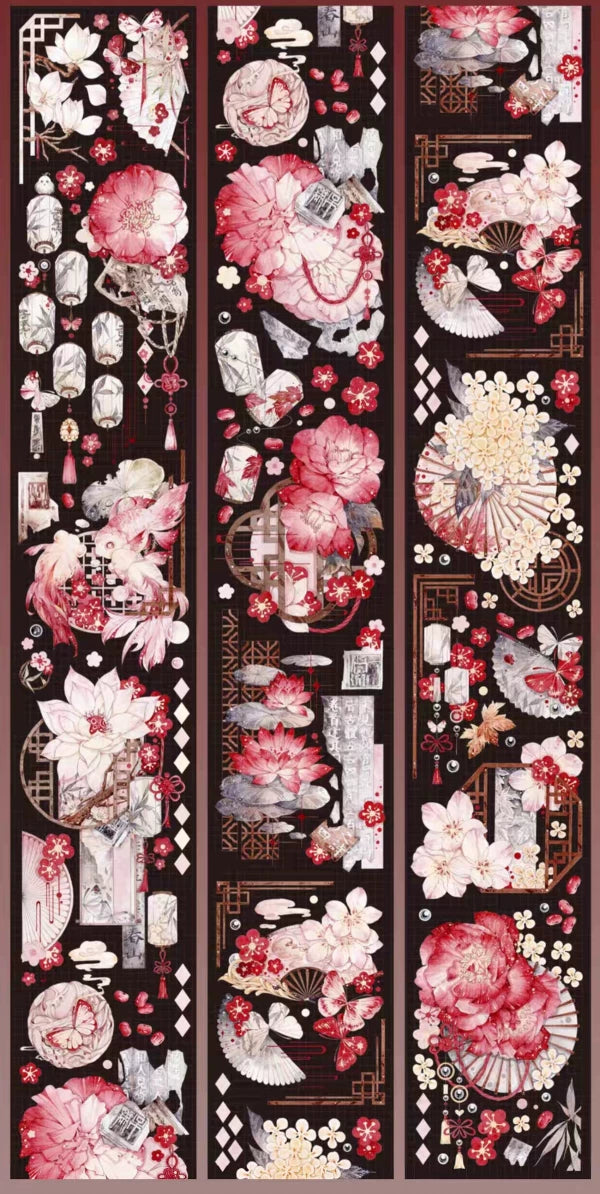 Scenery/Background PET Tape Stickers for Journaling,Scrapbooking,DIY